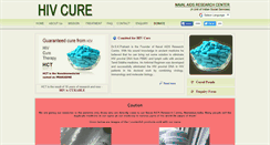 Desktop Screenshot of hivcure.in