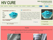 Tablet Screenshot of hivcure.in